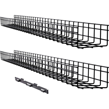 Eaton Tripp Lite Series Wire Mesh Cable Tray - 150 x 100 x 1500 mm (6 in. x 4 in. x 5 ft.), 2-Pack