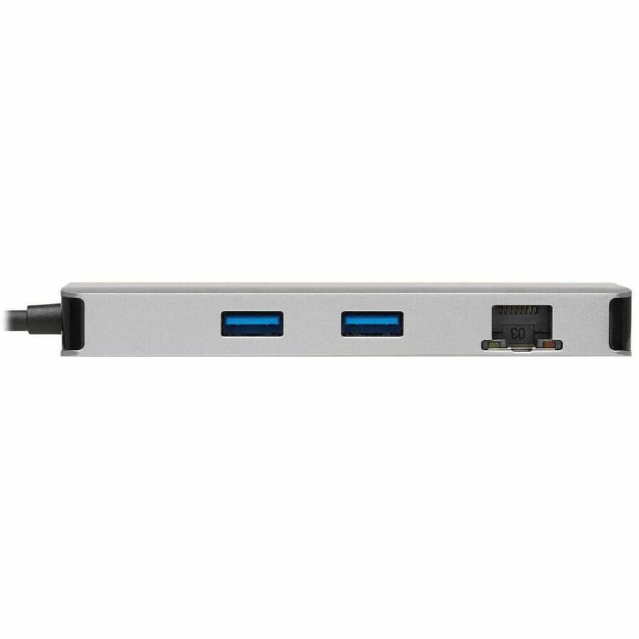 Eaton Tripp Lite Series USB-C Dock, Dual Display - 4K 60 Hz HDMI, USB 3.x (5Gbps) Hub Ports, GbE, Memory Card, 100W PD Charging, Gray