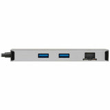 Eaton Tripp Lite Series USB-C Dock, Dual Display - 4K 60 Hz HDMI, USB 3.x (5Gbps) Hub Ports, GbE, Memory Card, 100W PD Charging, Gray