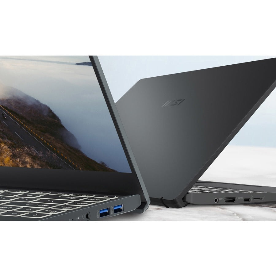 MSI Modern 14 Modern 14 B5M-027 14" Rugged Notebook - Full HD - AMD Ryzen 5 5500U - 8 GB - 256 GB SSD - Carbon Gray