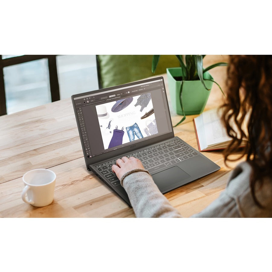 MSI Modern 14 Modern 14 B5M-027 14" Rugged Notebook - Full HD - AMD Ryzen 5 5500U - 8 GB - 256 GB SSD - Carbon Gray