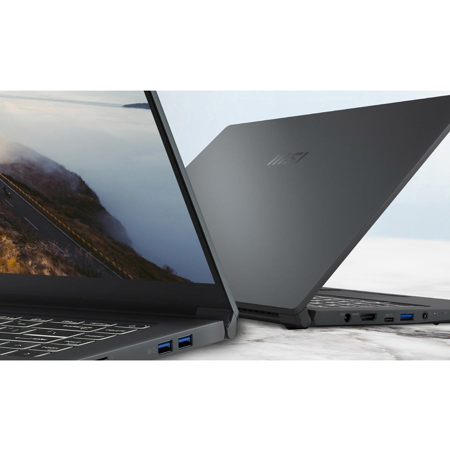 MSI Modern 15 Modern 15 A5M-072 15.6" Rugged Notebook - Full HD - AMD Ryzen 7 5700U - 8 GB - 512 GB SSD - Carbon Gray