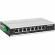 Intellinet Industrial 8-Port Gigabit Ethernet PoE+ Switch with 2 SFP Ports
