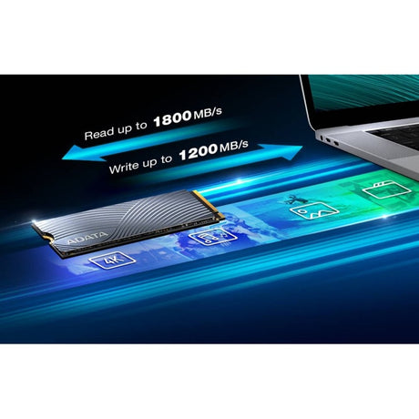 Adata SWORDFISH 500 GB Solid State Drive - M.2 2280 Internal - PCI Express NVMe (PCI Express NVMe 3.0 x4)