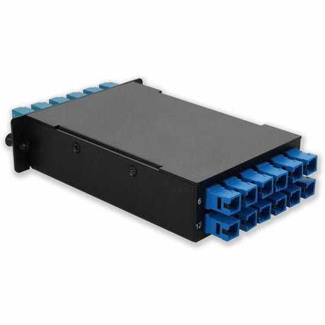 AddOn 4-Bay Cassette 24-Fiber 12 Duplex CS In, 12 LC Duplex Out, Singlemode Duplex OS2