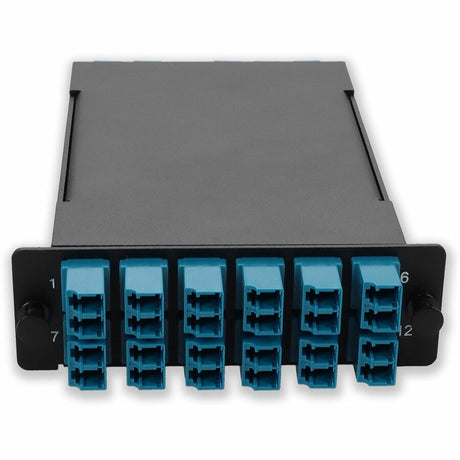 AddOn 4-Bay Cassette 24-Fiber 12 Duplex CS In, 12 LC Duplex Out, Singlemode Duplex OS2