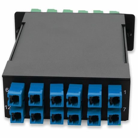 AddOn 4-Bay Cassette 24Fiber 12 Duplex CS In, 12 ALC Duplex Out, Singlemode Duplex OS2