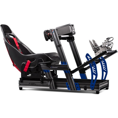 Next Level Racing F-GT Elite Formula and GT Aluminum Profile Simulator Cockpit iRacing Edition