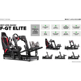 Next Level Racing F-GT Elite Formula and GT Aluminum Profile Simulator Cockpit iRacing Edition