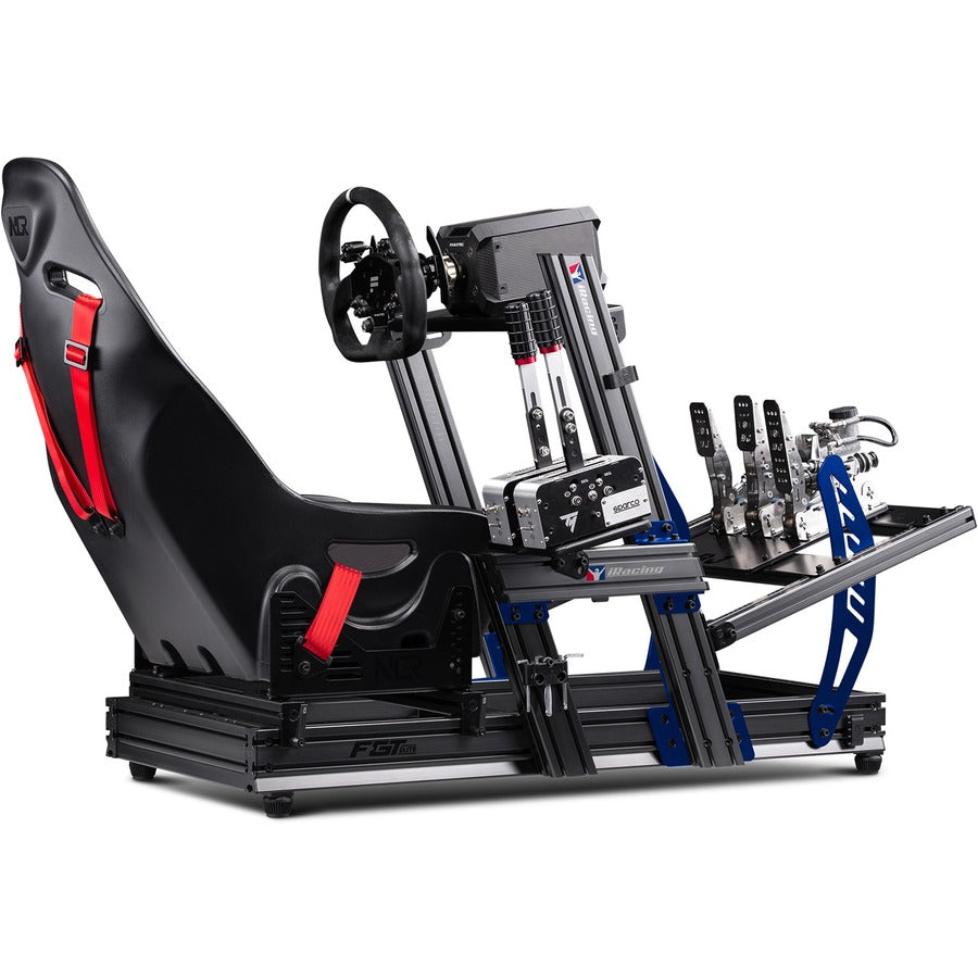 Next Level Racing F-GT Elite Formula and GT Aluminum Profile Simulator Cockpit iRacing Edition