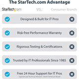 StarTech.com Corner Sit Stand Desk Converter with Keyboard Tray, Large Surface 35"x21" , Height Adjustable Ergonomic Tabletop Standing Desk