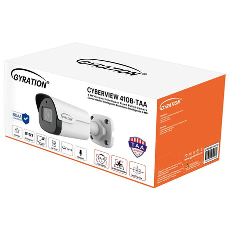 Gyration CYBERVIEW 411D-TAA 4 Megapixel Indoor/Outdoor HD Network Camera - Color - Dome - TAA Compliant