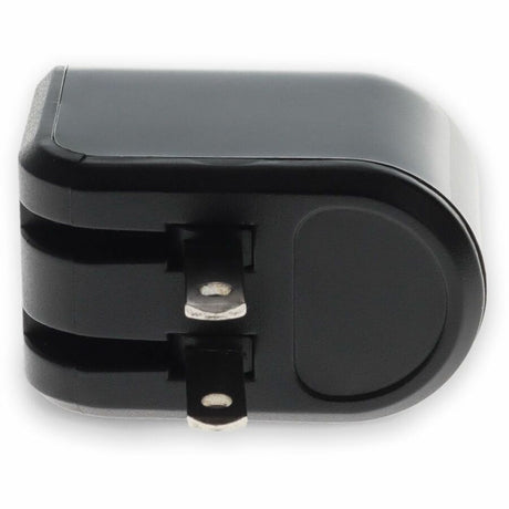 Wall Charger 2X USB-A 2.0 5V at 2.4A Single port or 5V at 1A Dual port 12W total, Black