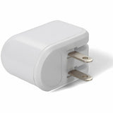 AddOn Wall Plug to 2x USB 2.0 (A) 5V at 2.4A Single port or 5V at 1A Dual port 12W total for US White