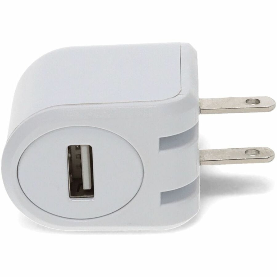AddOn Wall Plug to USB 2.0 (A) 5V 2.4A for US White