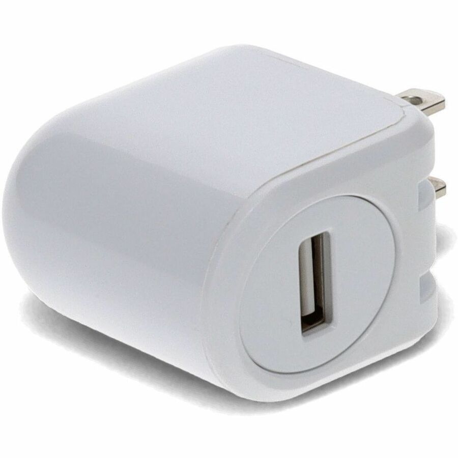 AddOn Wall Plug to USB 2.0 (A) 5V 2.4A for US White