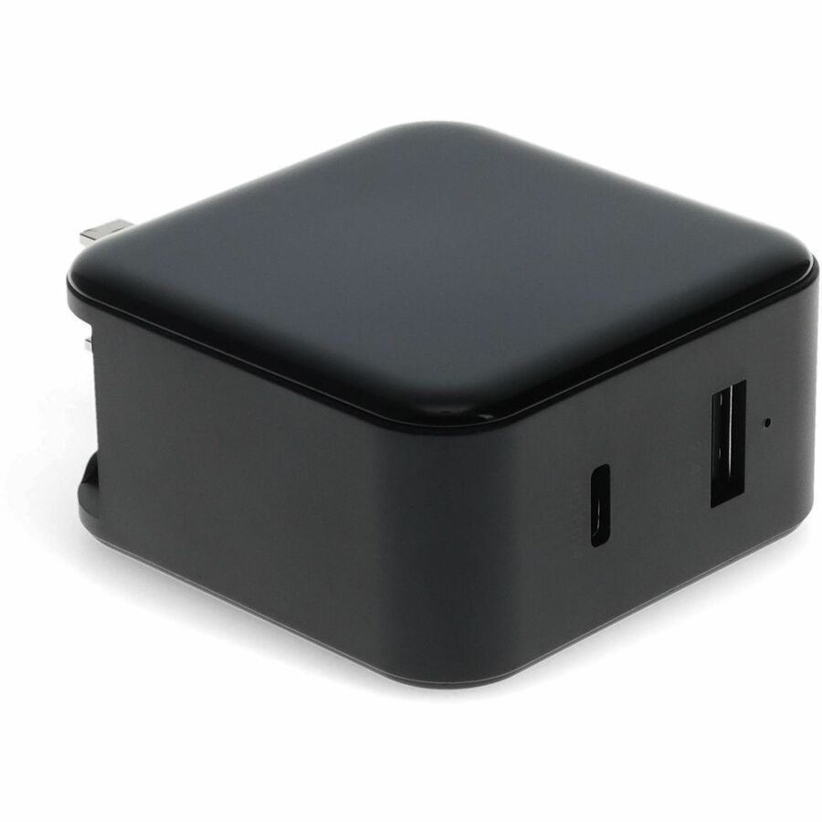 AddOn Wall Plug to USB 3.1 Type (C) 15V at 3A, or 20V at 3A 60W total for US Black