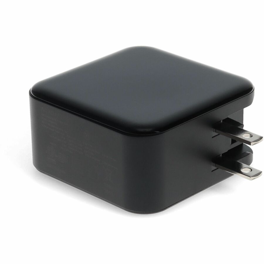 AddOn Wall Plug to USB 3.1 Type (C) 15V at 3A, or 20V at 3A 60W total for US Black