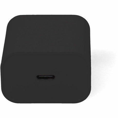 Wall Charger to 1X USB-C 3.1 5V at 3A, 9V at 2.22A, or 12V at 1.67A 20W total, Black