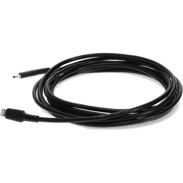 AddOn 1.0m (3.3ft) USB 3.1 Type (C) Male to Lightning Male Sync and Charge Black Cable