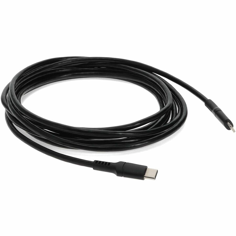 AddOn 1.0m (3.3ft) USB 3.1 Type (C) Male to Lightning Male Sync and Charge Black Cable