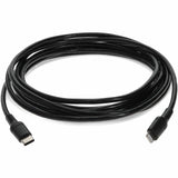 AddOn 1.0m (3.3ft) USB 3.1 Type (C) Male to Lightning Male Sync and Charge Black Cable