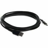AddOn 1.0m (3.3ft) USB-C Male to USB 2.0 (A) Male Sync and Charge Black Cable