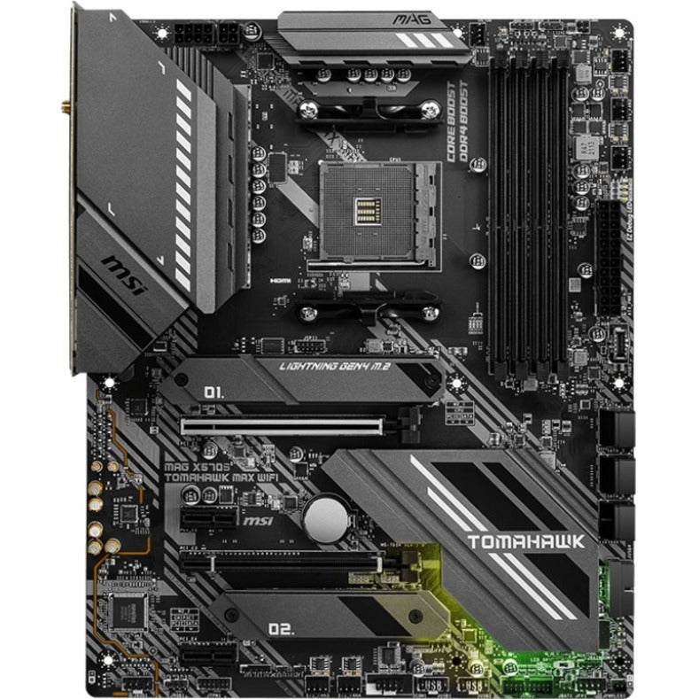 MSI MAG X570S TOMAHAWK MAX WIFI Desktop Motherboard - AMD X570 Chipset - Socket AM4 - ATX