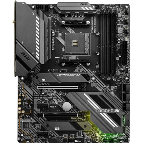 MSI MAG X570S TOMAHAWK MAX WIFI Desktop Motherboard - AMD X570 Chipset - Socket AM4 - ATX