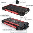 20000MAH SOLAR CHARGER RED