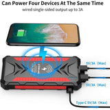 20000MAH SOLAR CHARGER RED