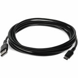 6ft (2m) USB-C Male to USB-A 2.0 Male Sync and Charge Black Cable