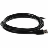 6ft (2m) USB-C Male to USB-A 2.0 Male Sync and Charge Black Cable