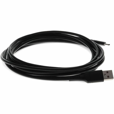 6ft (2m) USB-C Male to USB-A 2.0 Male Sync and Charge Black Cable