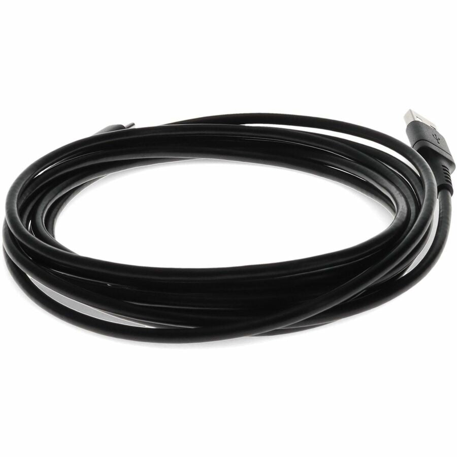 6ft (2m) USB-C Male to USB-A 2.0 Male Sync and Charge Black Cable
