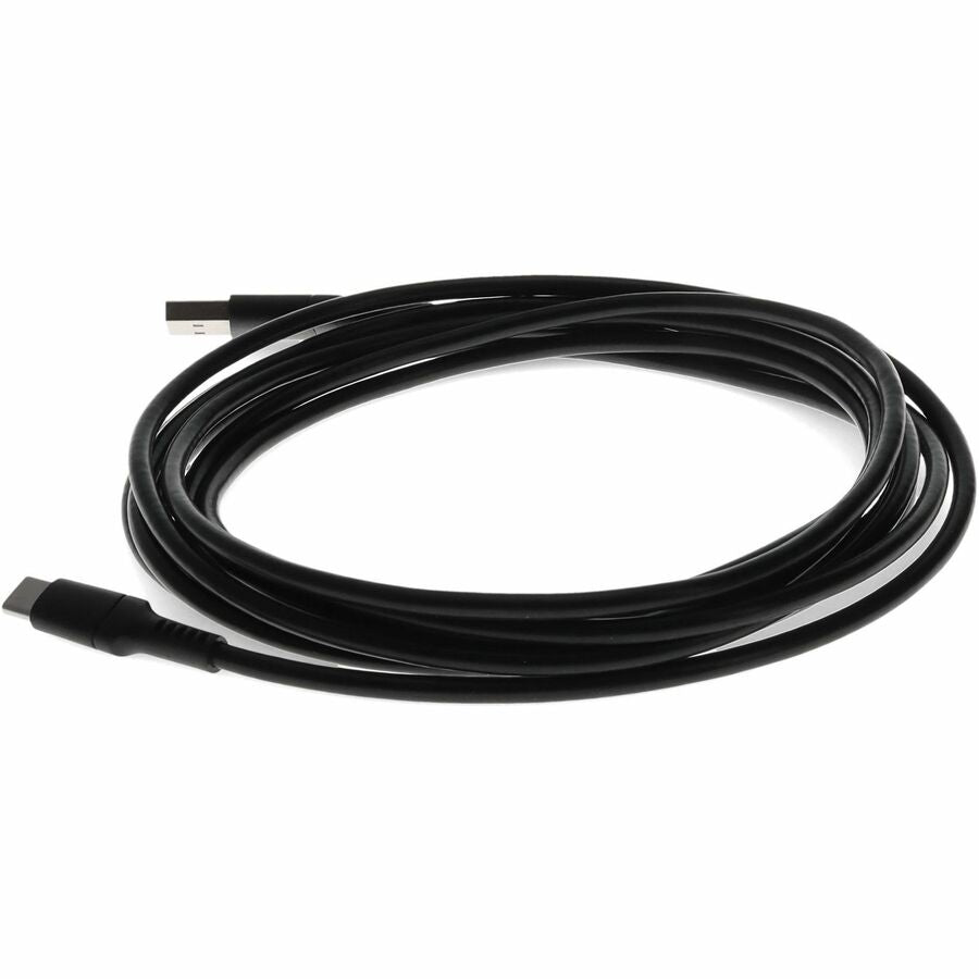 6ft (2m) USB-C Male to USB-A 2.0 Male Sync and Charge Black Cable