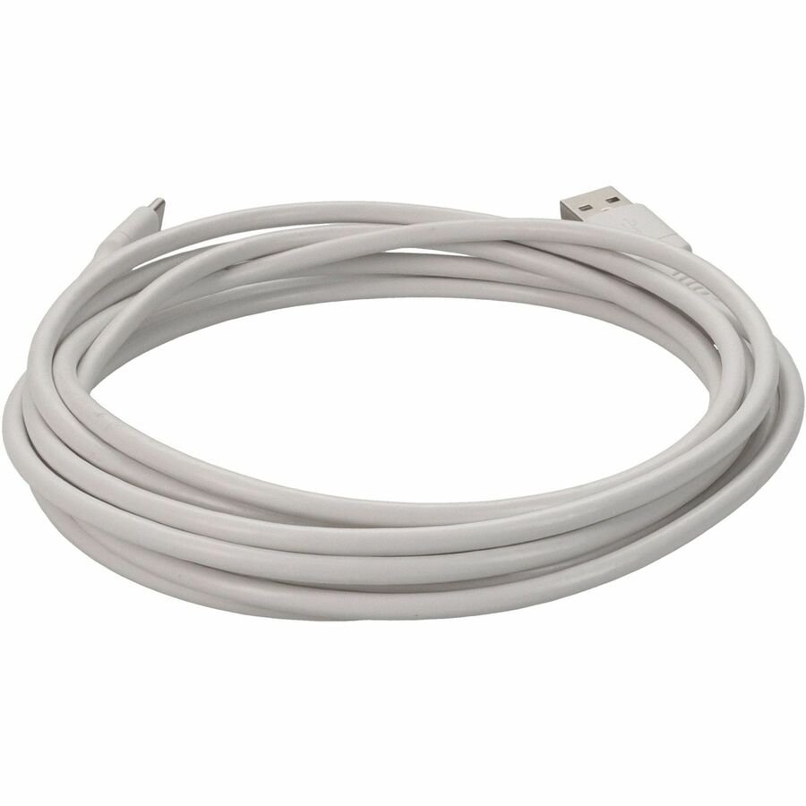 6ft (1m) USB-C Male to USB-A 2.0 Male Sync and Charge White Cable