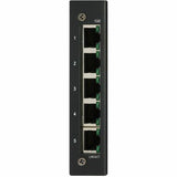 Eaton Tripp Lite Series 5-Port Unmanaged Industrial Ethernet Switch - 10/100 Mbps, Ruggedized, -40&deg; to 75&deg;C, DIN/Wall Mount, TAA