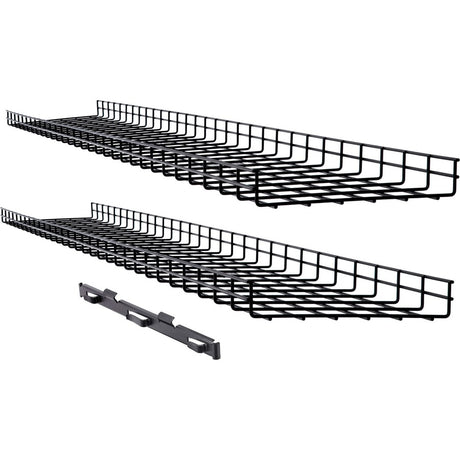 Eaton Tripp Lite Series Wire Mesh Cable Tray - 300 x 50 x 1500 mm (12 in. x 2 in. x 5 ft.), 2-Pack