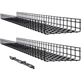 Eaton Tripp Lite Series Wire Mesh Cable Tray - 300 x 100 x 1500 mm (12 in. x 4 in. x 5 ft.), 2-Pack