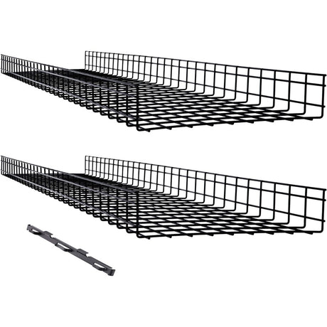 Eaton Tripp Lite Series Wire Mesh Cable Tray - 450 x 100 x 1500 mm (18 in. x 4 in. x 5 ft.), 2-Pack