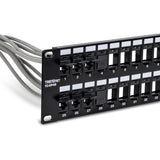 TRENDnet Cat6 Keystone Jack, 25-Pack Bundle, 90&deg; Angle Termination, Compatible with Cat5, Cat5e, & Cat6 Cabling, Color-Coded Labeling for T568B Wiring, Gold-Plated Contacts, Black, TC-K25C6BK