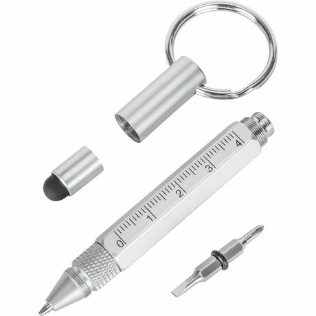 MULTI-TOOL KEYCHAIN STYLUS GREY