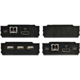 StarTech.com 4K HDMI KVM Extender over Fiber, HDMI Video & USB over Fiber, up to 984ft/300m (MultiMode), 10G MMF SFP+ Modules