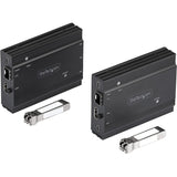 StarTech.com 4K HDMI KVM Extender over Fiber, HDMI Video & USB over Fiber, up to 984ft/300m (MultiMode), 10G MMF SFP+ Modules