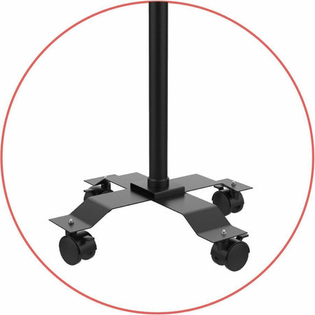 CTA Digital Compact Mobile Floor Stand with Universal Security Enclosure (Black)