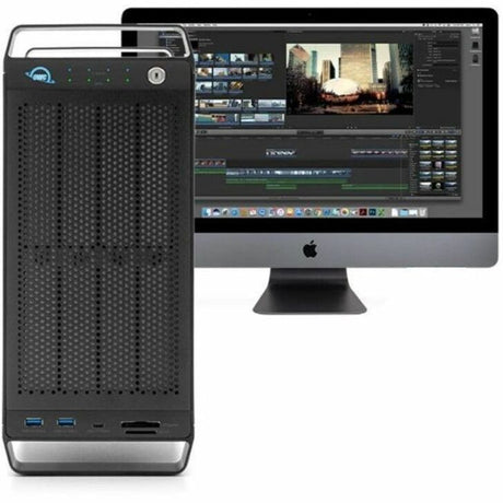 OWC ThunderBay Flex 8, 8-Bay Storage + 8-Port Docking Connectivity + PCIe Expansion Enclosure