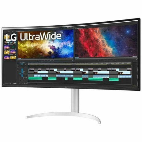 LG Ultrawide 38BP85C-W 38" Class UW-QHD+ Curved Screen LED Monitor - 21:9 - Black, White