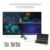 StarTech.com USB C to Quad HDMI Adapter, USB-C to 4x HDMI Monitor Converter for Windows (no support for macOS/ChromeOS/Linux) - TAA