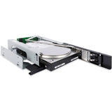 Icy Dock TurboSwap MB171SP-1B Drive Bay Adapter for 5.25" SATA, Serial Attached SCSI (SAS) - SATA Host Interface External - Black